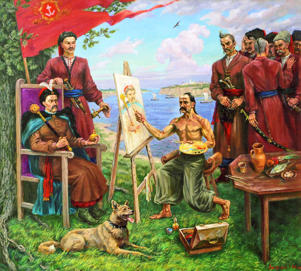 «Гетьмана малює». 2008. Полотно, олія